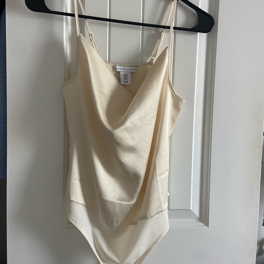 champagne colored bodysuit